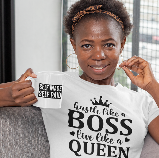 Hustle Like a Boss, Live Like a Queen – T-Shirt